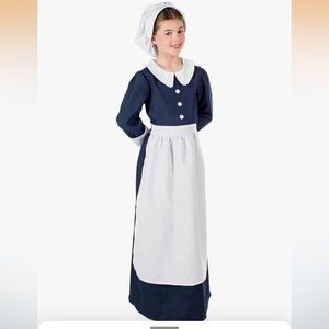 NWOT fun shack Florence Nightingale Costume | Civil War Nurse Kids Small 3 piece